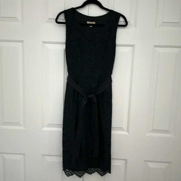 Burberry lace dress with tie size 12